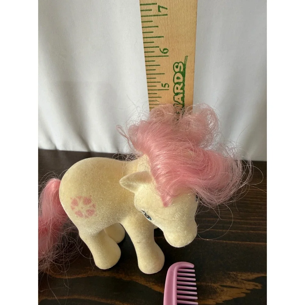 Vintage G1 My Little Pony So Soft Sundance Pink Flocked Hasbro 1980s Toy‎